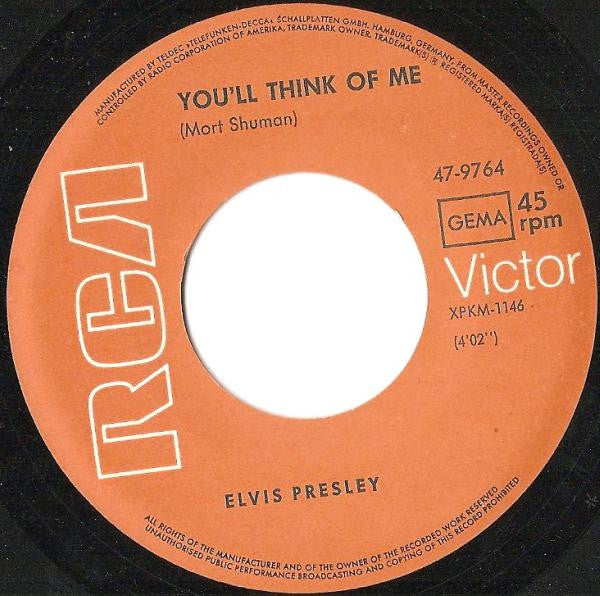 Elvis Presley : Suspicious Minds / You'll Think Of Me (7", Single)