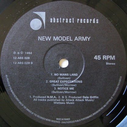 New Model Army : The Price (12", EP)