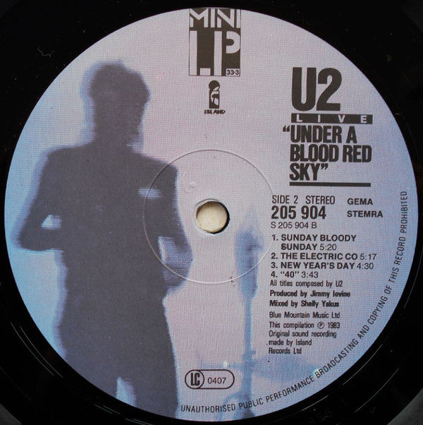 U2 : Live "Under A Blood Red Sky" (LP, MiniAlbum)