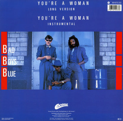 Bad Boys Blue : You're A Woman (Long Version) (12", Maxi)