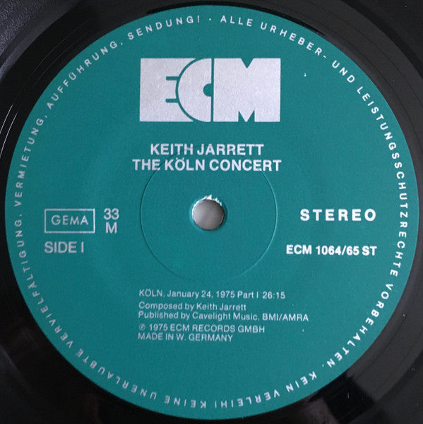 Keith Jarrett : The Köln Concert (2xLP, Album, RE, Gat)