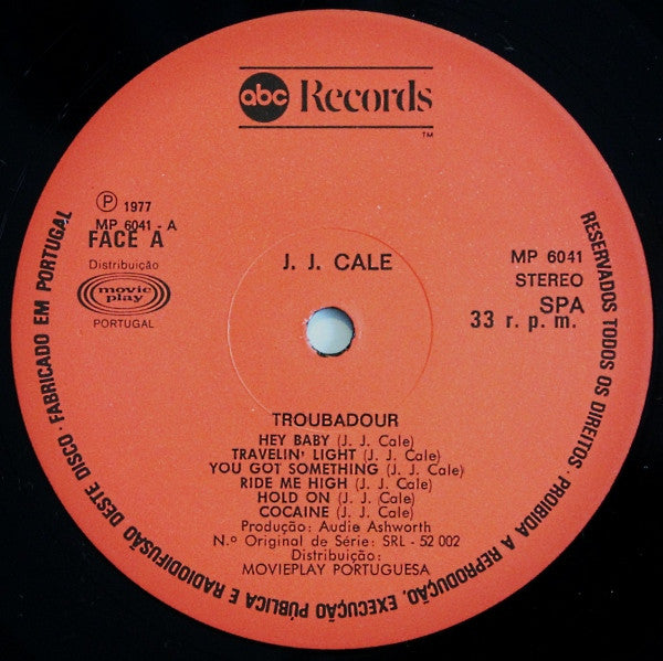 J.J. Cale : Troubadour (LP, Album)