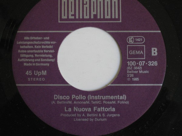 La Nuova Fattoria : Disco Pollo (7", Single)