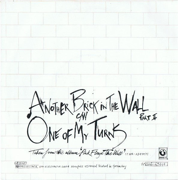 Pink Floyd : Another Brick In The Wall Part II  (7", Single)