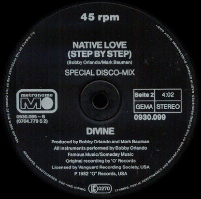 Divine : Shoot Your Shot / Native Love (Step By Step) (12")