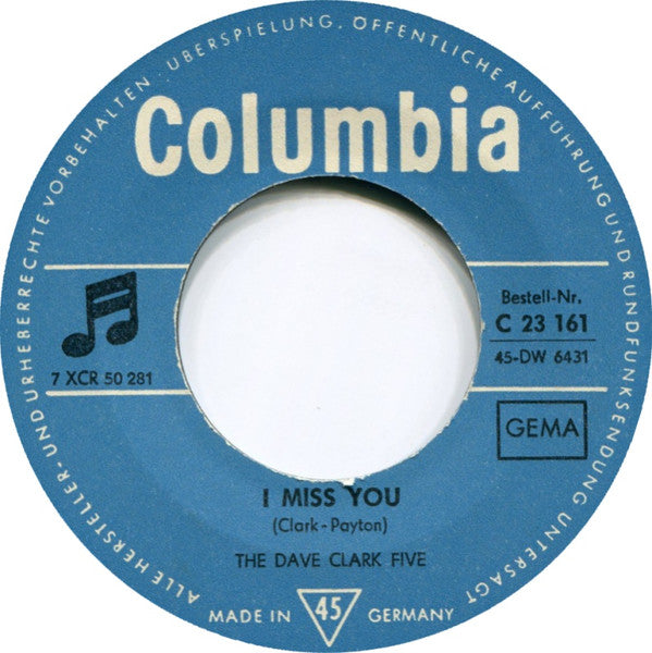 The Dave Clark '5'* : At The Scene / I Miss You (7", Single)