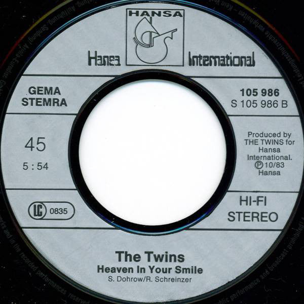 The Twins : Ballet Dancer (7", Single)