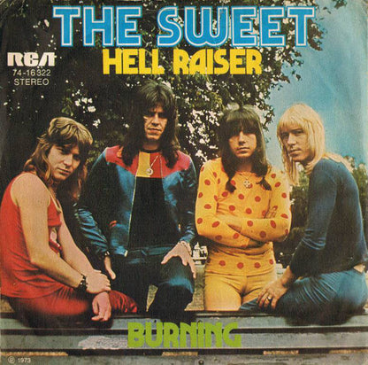 The Sweet : Hell Raiser / Burning (7", Single)