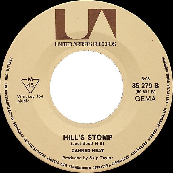 Canned Heat : Long Way From L.A. / Hill's Stomp (7", Single, Mono)