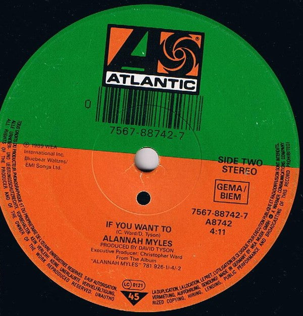 Alannah Myles : Black Velvet (7", Single)