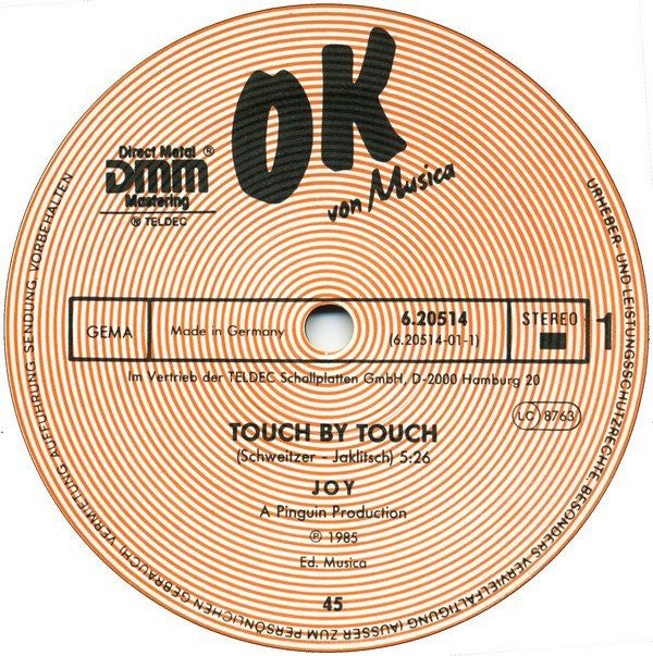 Joy (9) : Touch By Touch (12", Maxi)