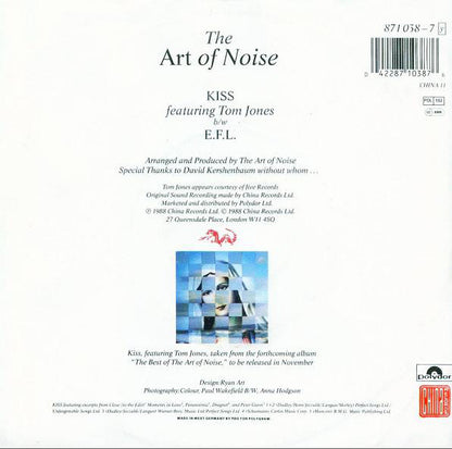 The Art Of Noise Featuring Tom Jones : Kiss (7", Single)