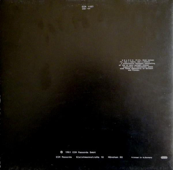 Meredith Monk : Dolmen Music (LP, Album, Gat)