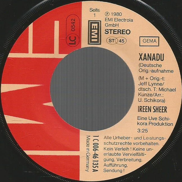 Ireen Sheer : Xanadu (7", Single)