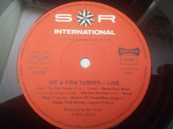 Ike & Tina Turner : Live (LP, Comp, Club)