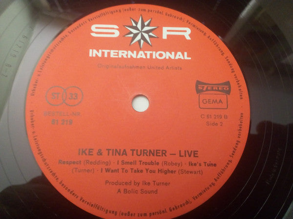 Ike & Tina Turner : Live (LP, Comp, Club)