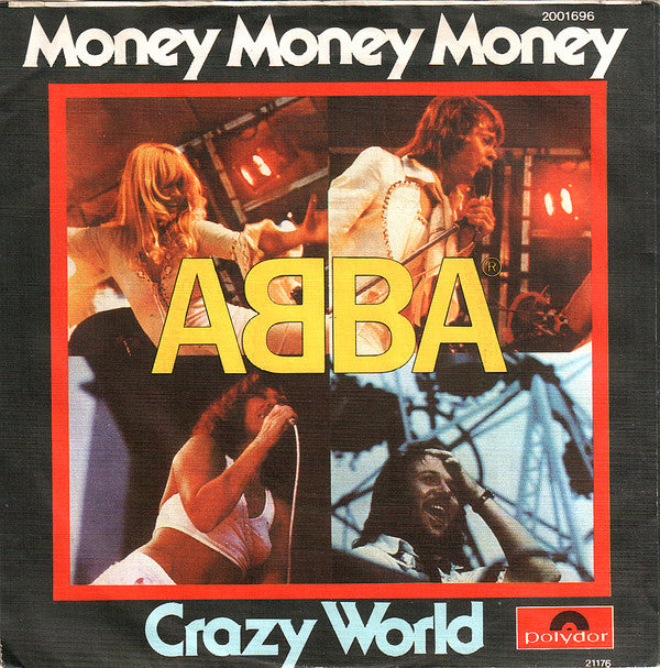 ABBA : Money Money Money / Crazy World (7", Single)