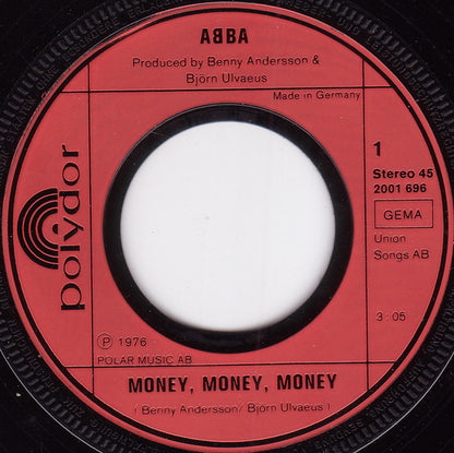 ABBA : Money Money Money / Crazy World (7", Single)