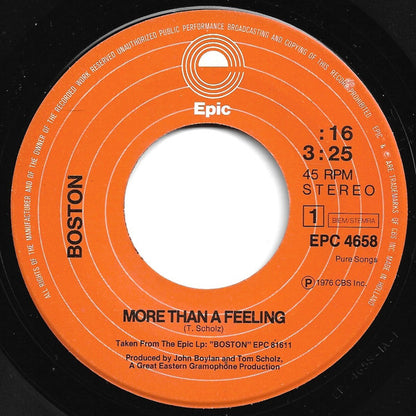 Boston : More Than A Feeling (7", Single)