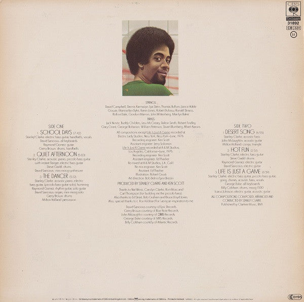 Stanley Clarke : School Days (LP, Album, RE)