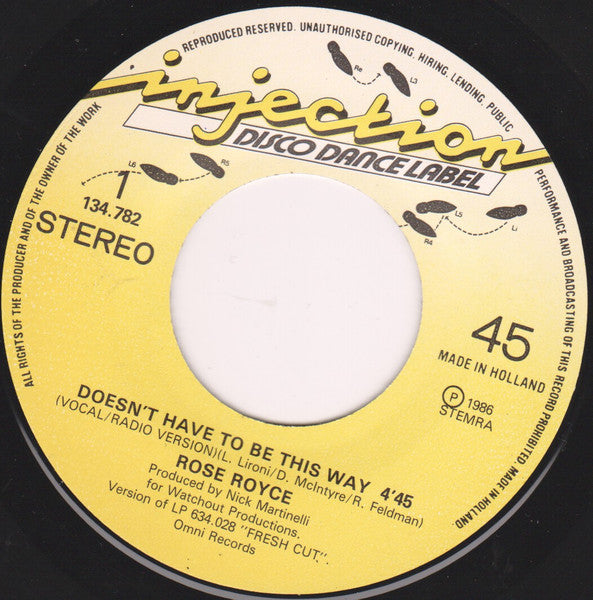 Rose Royce : Doesn't Have To Be This Way (7")