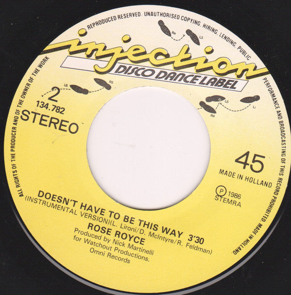 Rose Royce : Doesn't Have To Be This Way (7")