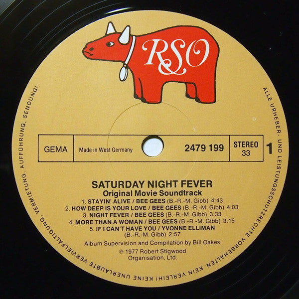 Various : Saturday Night Fever (The Original Movie Sound Track) (2xLP, Album, Comp)