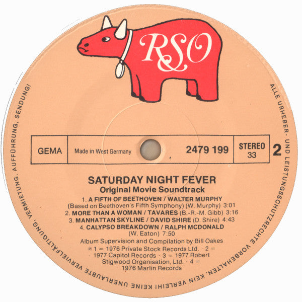 Various : Saturday Night Fever (The Original Movie Sound Track) (2xLP, Album, Comp)