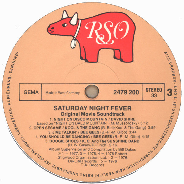 Various : Saturday Night Fever (The Original Movie Sound Track) (2xLP, Album, Comp)