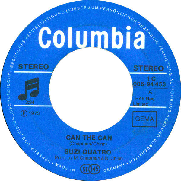 Suzi Quatro : Can The Can (7", Single)