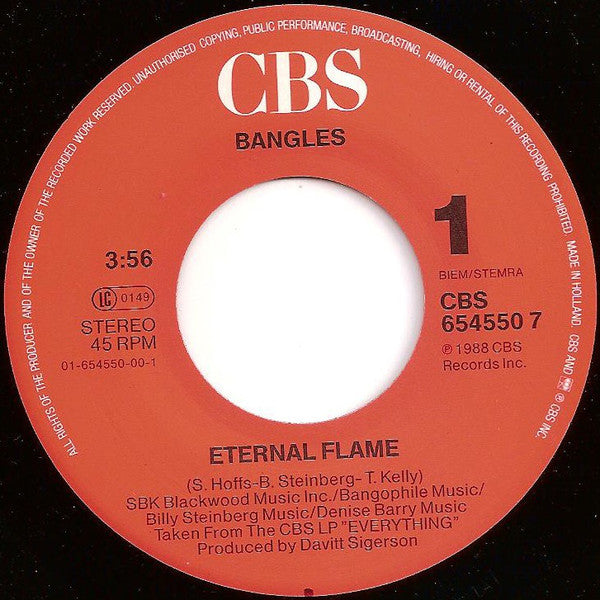 Bangles : Eternal Flame (7", Single)