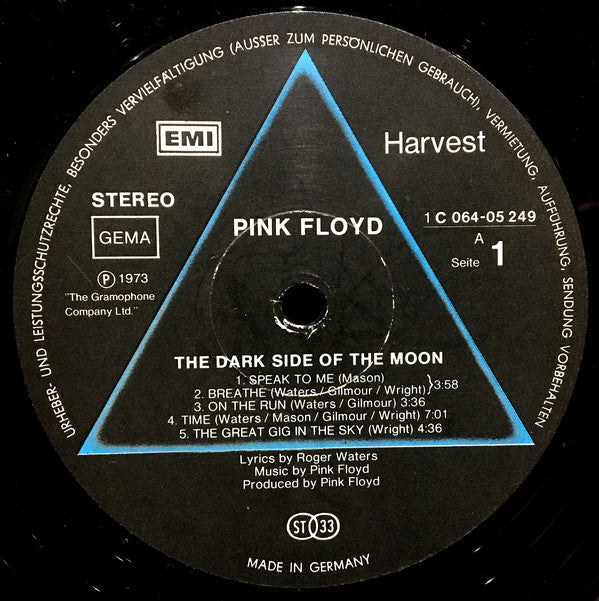 Pink Floyd : The Dark Side Of The Moon (LP, Album, RE, Gat)