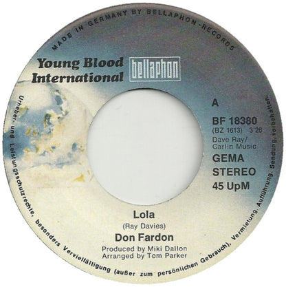 Don Fardon : Lola (7", Single)