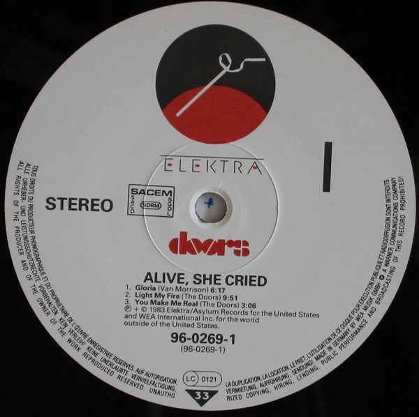 The Doors : Alive, She Cried (LP, Album)