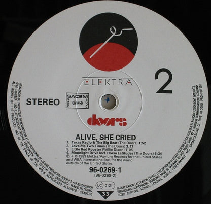 The Doors : Alive, She Cried (LP, Album)