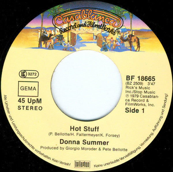 Donna Summer : Hot Stuff (7", Single)