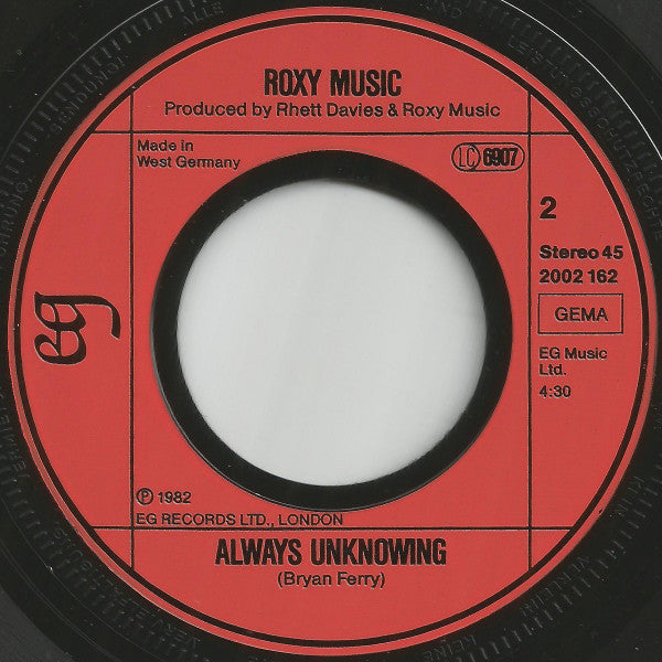 Roxy Music : Avalon (7", Single)