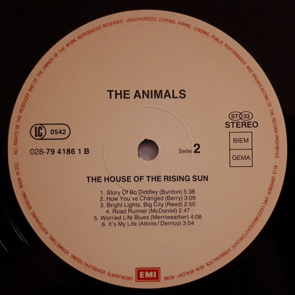 The Animals : House Of The Rising Sun (LP, Comp)