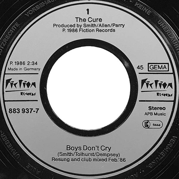 The Cure : Boys Don't Cry (New Voice • New Mix) (7", Single)