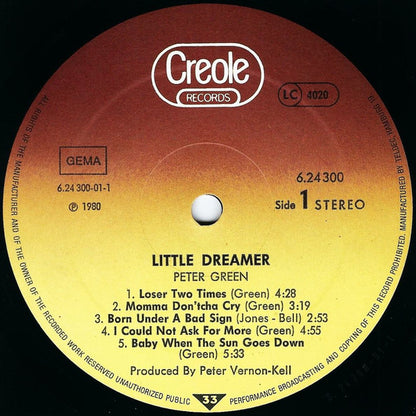 Peter Green (2) : Little Dreamer (LP, Album)