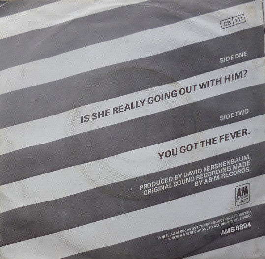 Joe Jackson : Is She Really Going Out With Him? (7", Single)