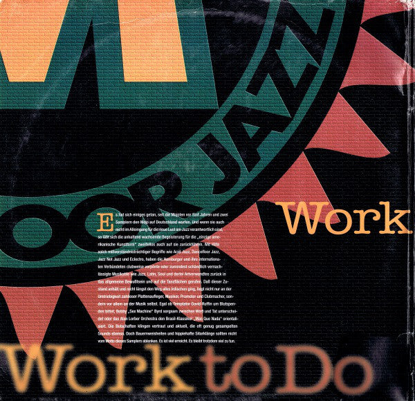 Various : Mojo Club Presents  Dancefloor Jazz Volume Three (Work To Do) (2xLP, Comp)