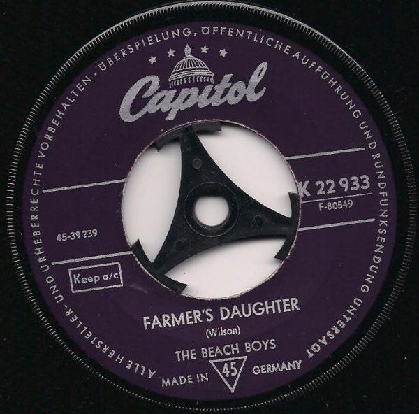 The Beach Boys : Farmer's Daughter / Hawaii (7", Single)