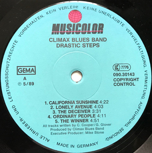 Climax Blues Band : Drastic Steps (LP, Album)