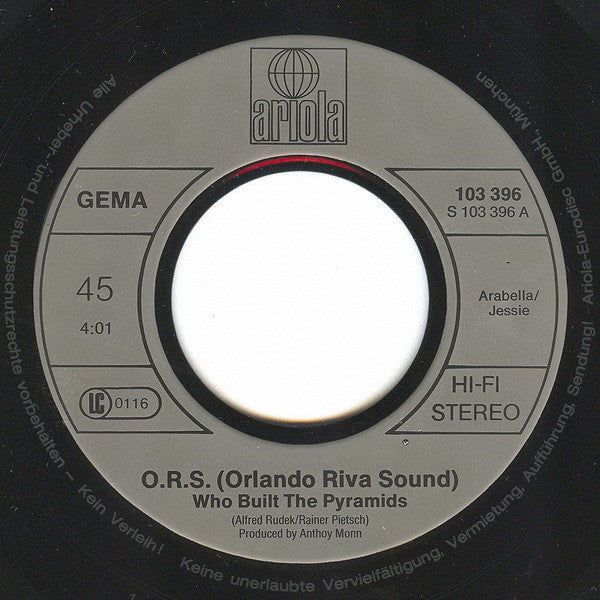 ORS* : Who Built The Pyramids? (7", Single)