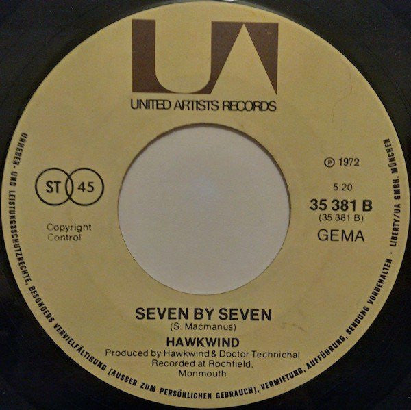 Hawkwind : Silver Machine / Seven By Seven (7", Single)