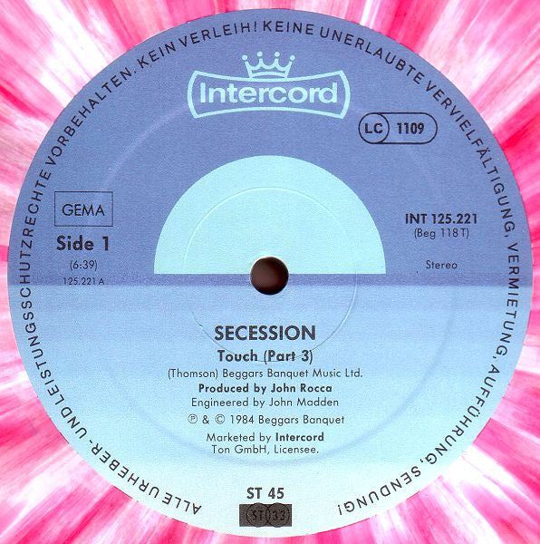 Secession : Touch (12", Maxi, Pin)