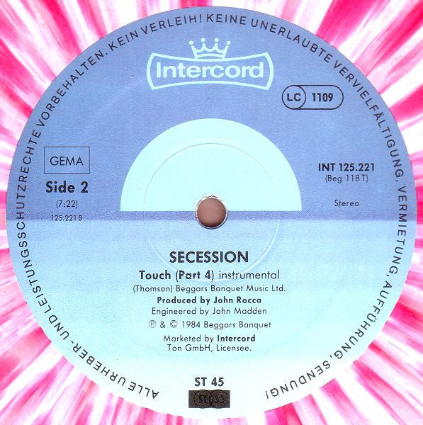 Secession : Touch (12", Maxi, Pin)