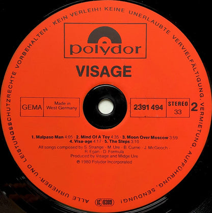 Visage : Visage (LP, Album)