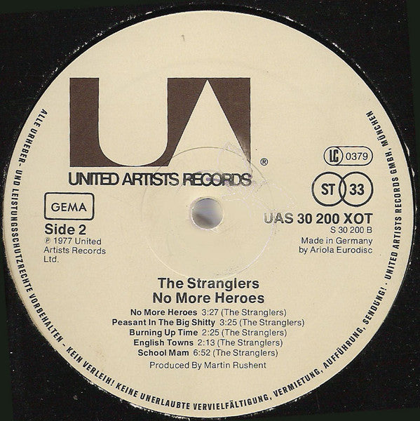 The Stranglers : No More Heroes (LP, Album)